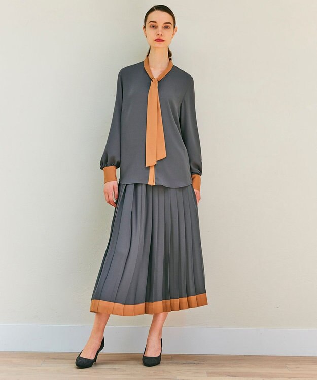 BEIGE， 【WEB限定】MAKALU / プリーツスカート C.Grey