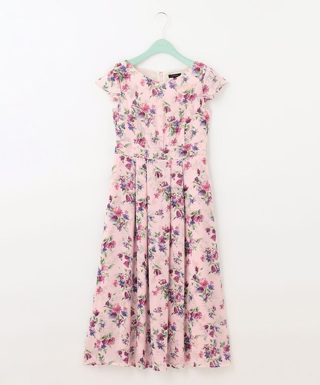 TOCCA 【洗える！】WATERCOLOR HARMONY ロングドレス オールドローズ系