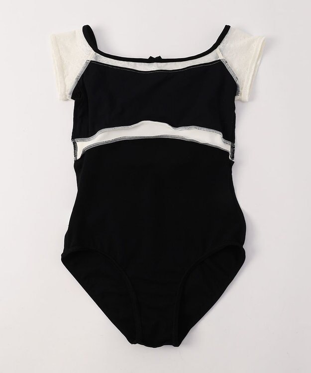 Chacott フレンチスリーブレオタード ブラック