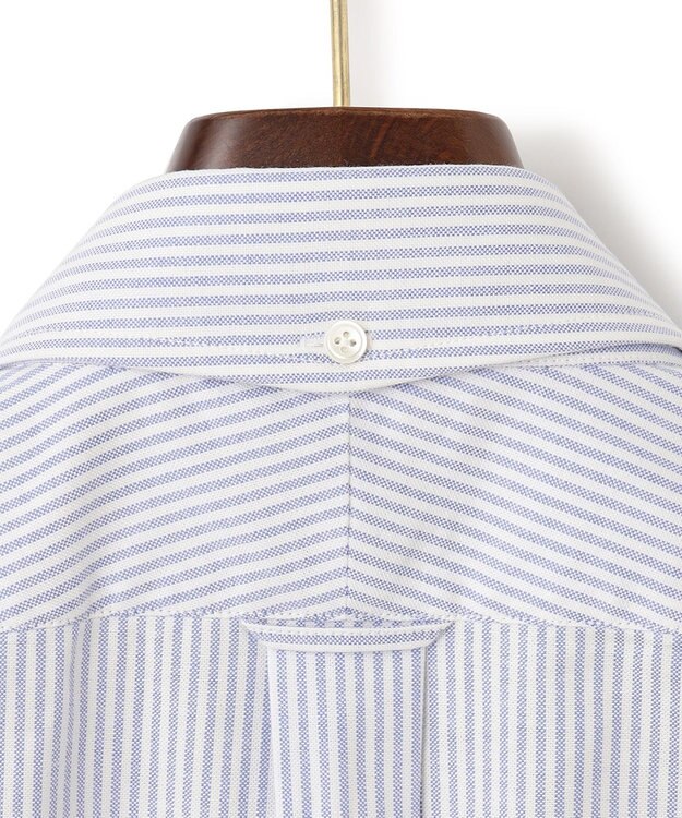 J.PRESS MEN 【J.PRESS BASIC】アービングボタンダウンキャンディストライプ 半袖シャツ ダルブルー系1