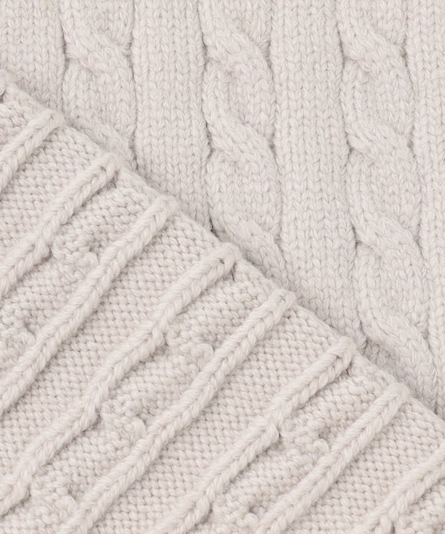 23区 【洗える】コットンリリー ニットベスト ライトグレー系