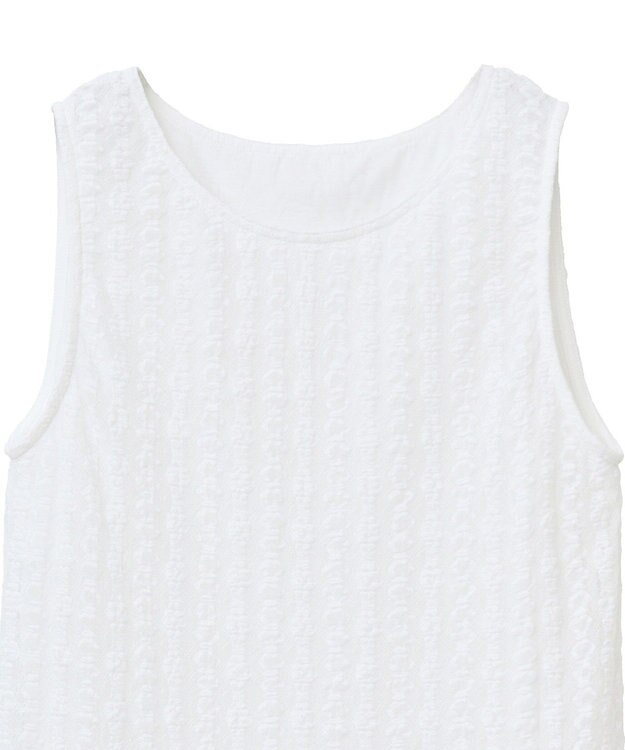 earth music&ecology ストレッチレースタンクトップ Ivory