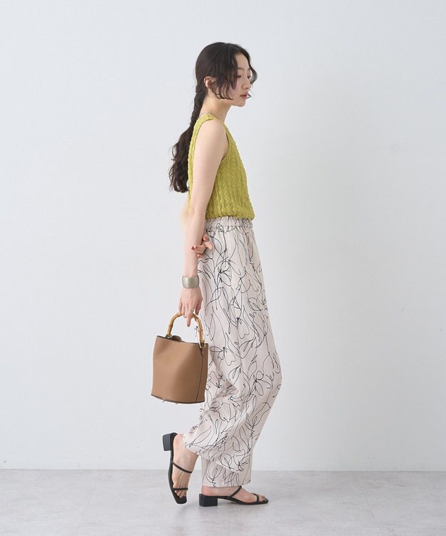 earth music&ecology ストレッチレースタンクトップ Light Green