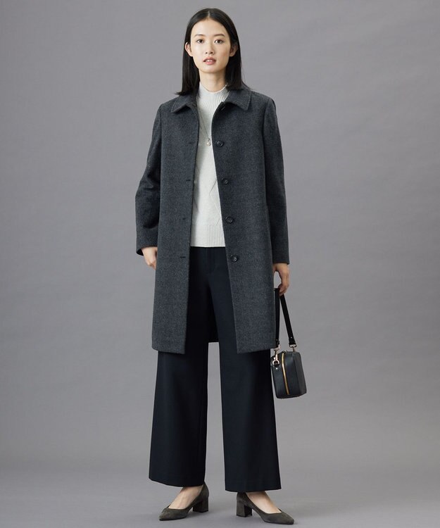 J.PRESS LADIES 【2way】レザー ショルダー バッグ ブラック系