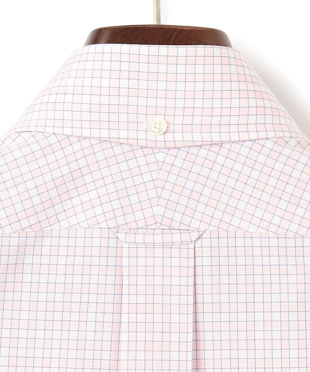 J.PRESS MEN 【PREMIUM PLEATS / 形態安定】スーピマコットンファンシーチェック ドレスシャツ / B.D. ピンク系3