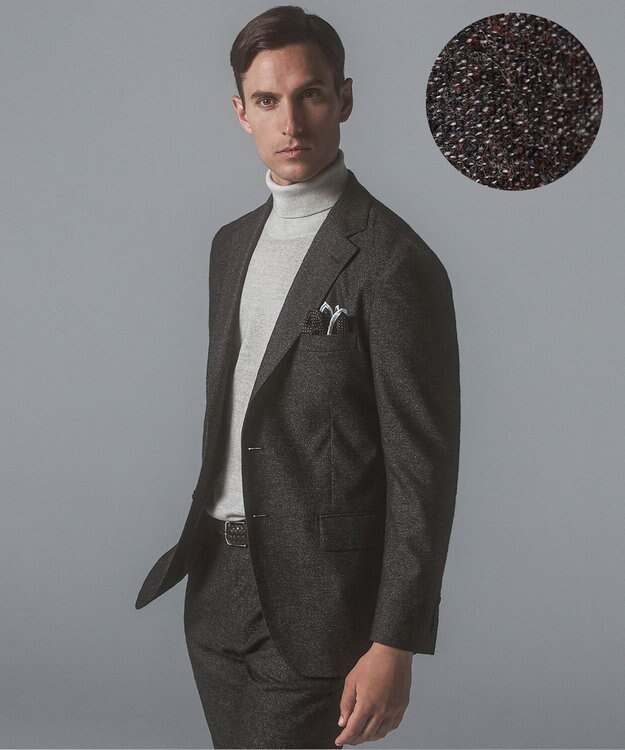 GOTAIRIKU 3ピースセットアップ対応【あたたかい】RENEWOOL ウールジャケット ダークブラウン系8