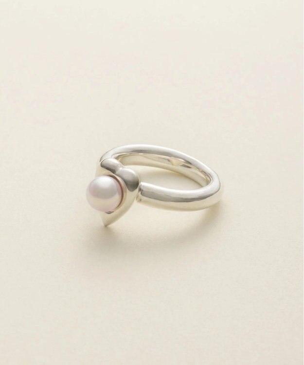 yoaa シルバー925 ハートピンクアコヤパールリング シルバー925