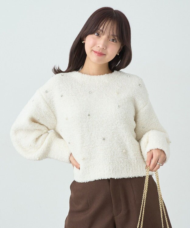 earth music&ecology ブークレービジュープルオーバー Ivory