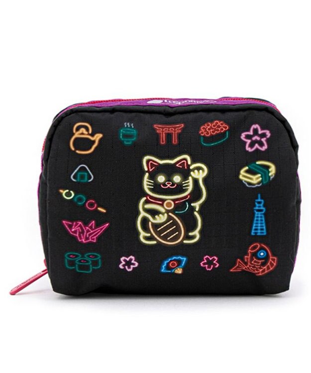 LeSportsac SQUARE COSMETIC/ネオンワンダフル ネオンワンダフル