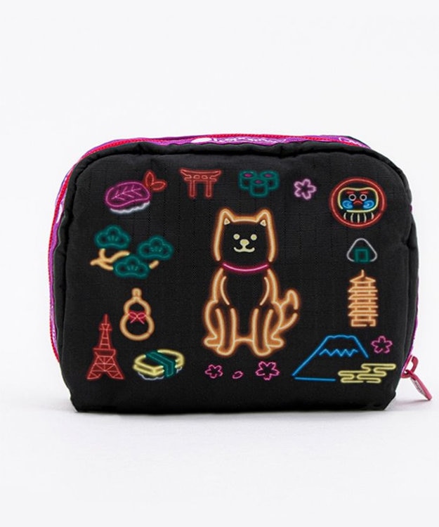 LeSportsac SQUARE COSMETIC/ネオンワンダフル ネオンワンダフル