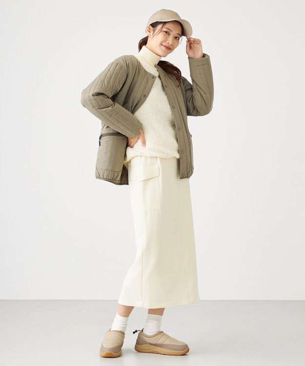 SHARE PARK LADIES プードルタートルニット アイボリー系