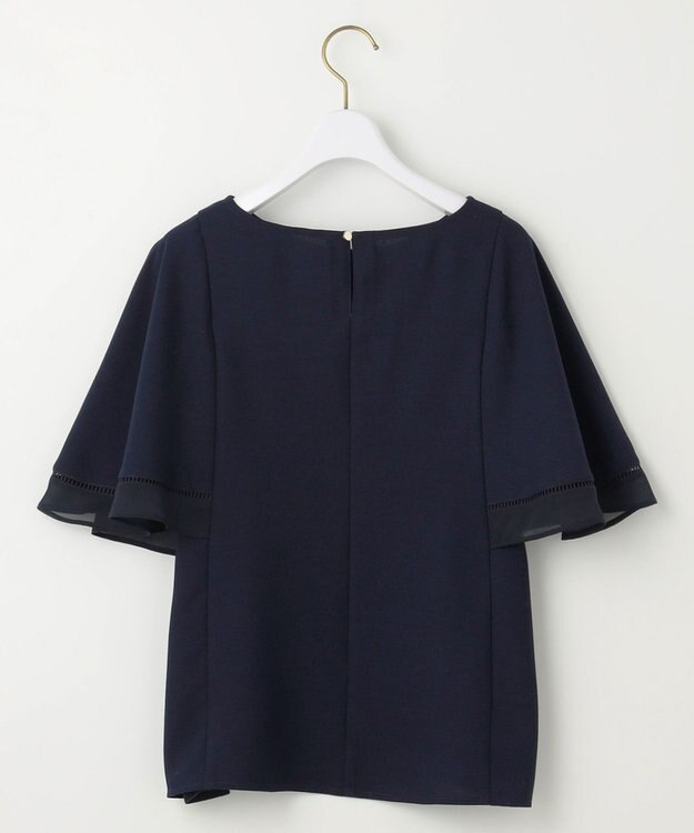 ANY SIS S 【洗える】フレアスリーブ ブラウス ネイビー