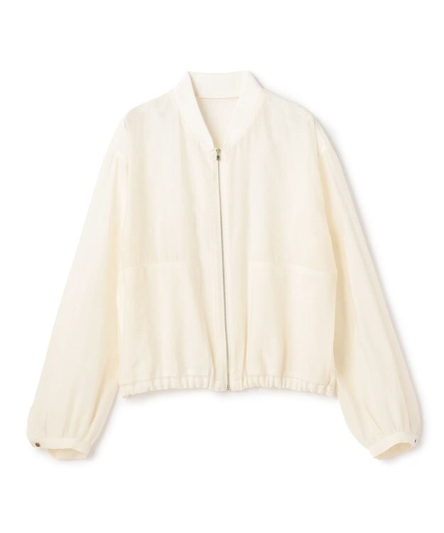 BEIGE， SERAPHIN / ライトシアーギャザー ブルゾン Ecru
