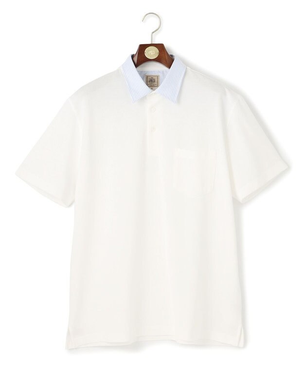 J.PRESS MEN 【KING SIZE】【WEB限定】【ビジネス対応 / 吸水速乾】カノコインレイ ポロシャツ ホワイト系