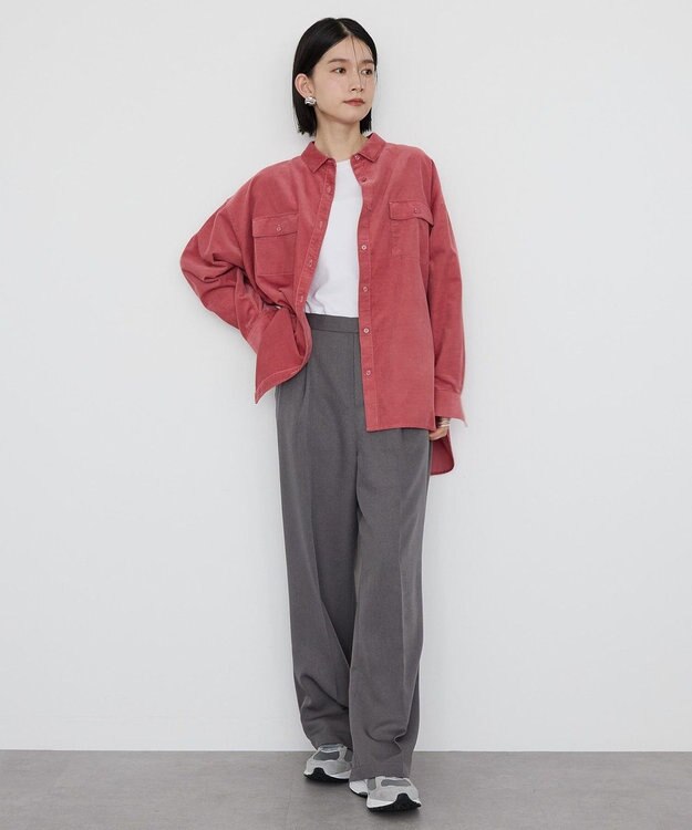 AMERICAN HOLIC Ｗポケットコーデュロイシャツ Pink