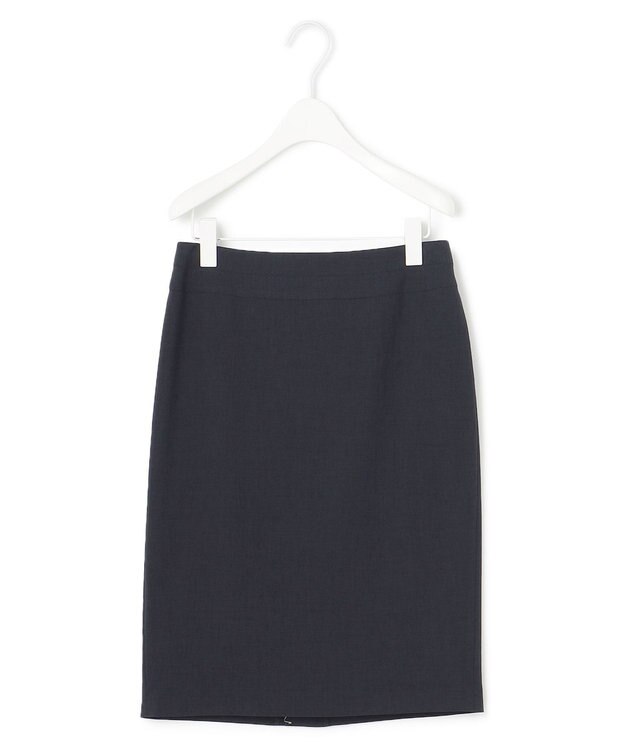 ICB 【接触冷感・防シワ・速乾・洗える】レーヨンライクトロ タイトスカート ネイビー系