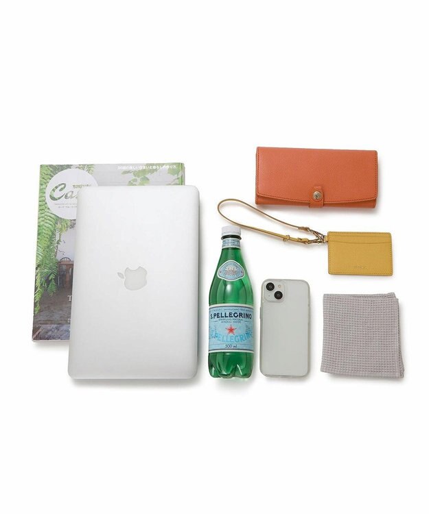 TOPKAPI 【Breath TOPKAPI】サヴィニャック × Breath TOPKAPI アート プリント フラット オーガニックキャンバス トート バッグ オレンジ