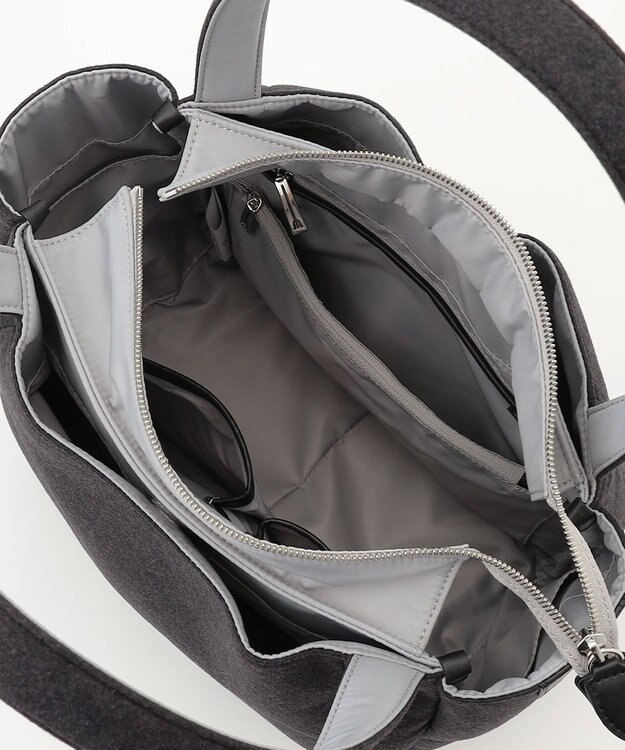 Y'SACCS フェルトトート　Mサイズ ブラック