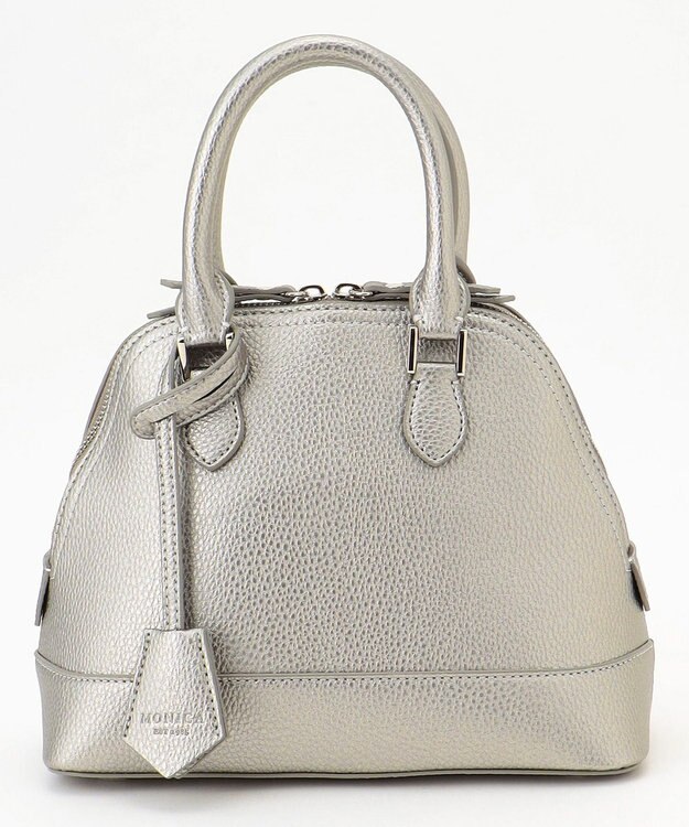 LA BAGAGERIE 【MONICA】2wayミニボストンバッグ ガンメタリック