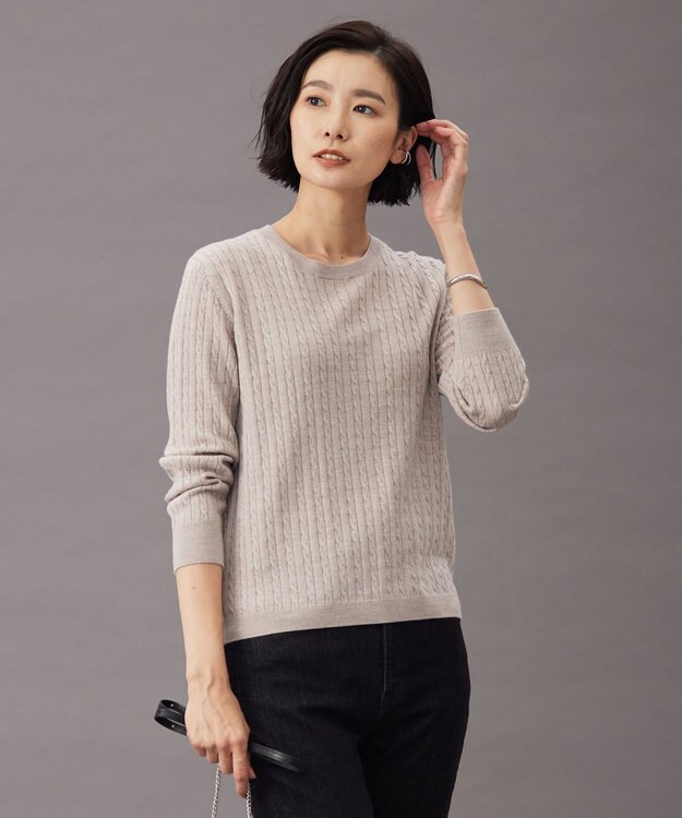 洗える】KNIT BASIC クルーネック ニット / J.PRESS LADIES