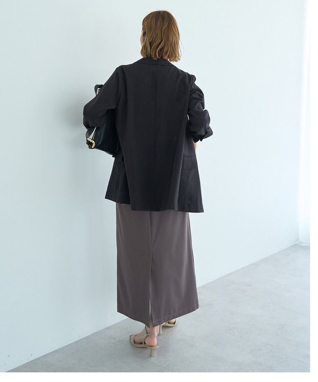 YECCA VECCA 【接触冷感】COOLシャツテーラードジャケット Black