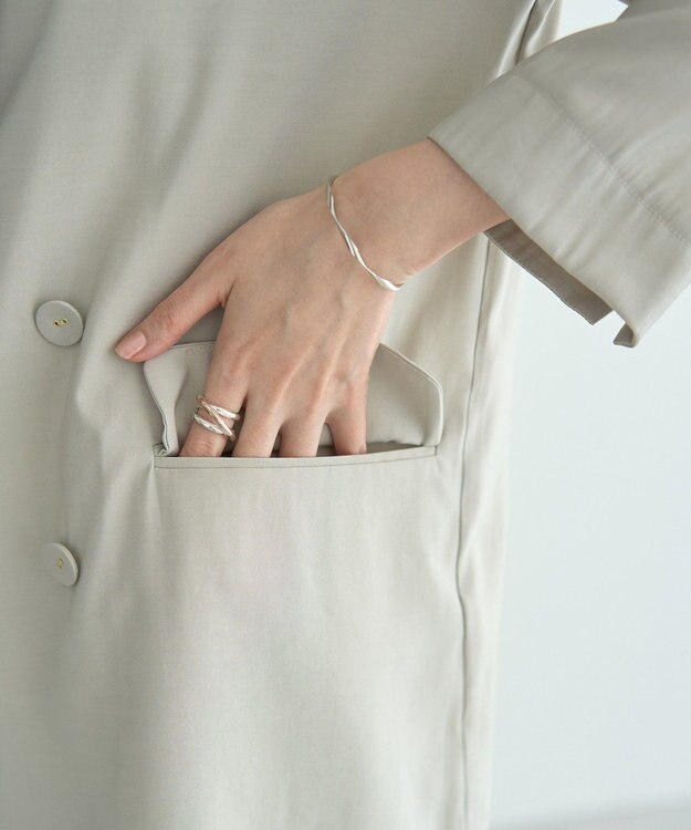 YECCA VECCA 【接触冷感】COOLシャツテーラードジャケット Gray Beige