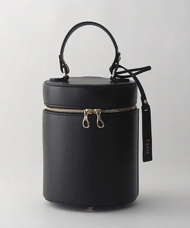 style code [Lyrss/リルス] イタリア製牛トコ皮 CITYエシカルレザースマート ショルダーポケット ブラック