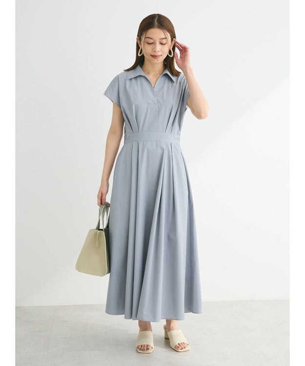 Green Parks ・ＥＬＥＮＣＡＲＥ　ＤＵＥ　スキッパーワンピース Gray