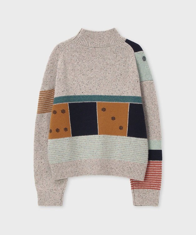 Paul Smith Dice パッチワーク ニット ベージュ