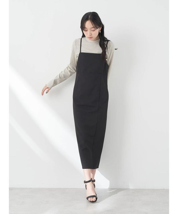 earth music&ecology マイクロボーダーリブプルオーバー Off White