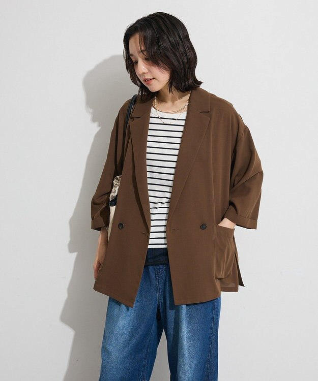 Green Parks 【適ON】遮熱チュールドッキングプルオーバー Border