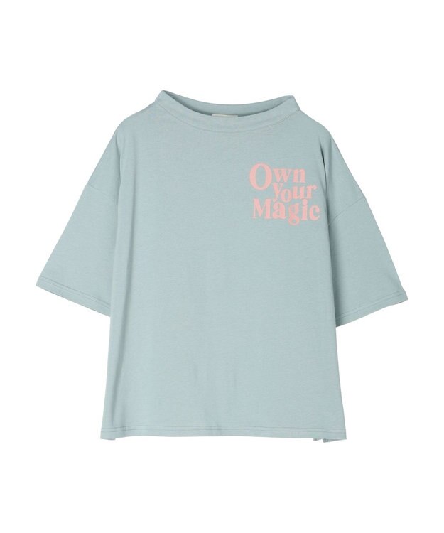 CRAFT STANDARD BOUTIQUE シルケット天竺　ロゴＰＴボトルネックＰＯ　５／Ｓ Blue