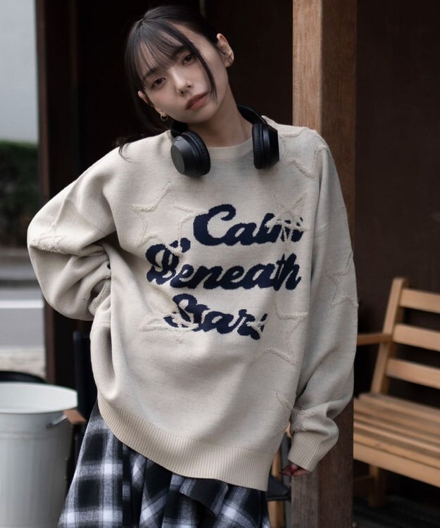 WEGO 【ユニセックス着用ITEM】パイルジャガードプルオーバー ホワイト