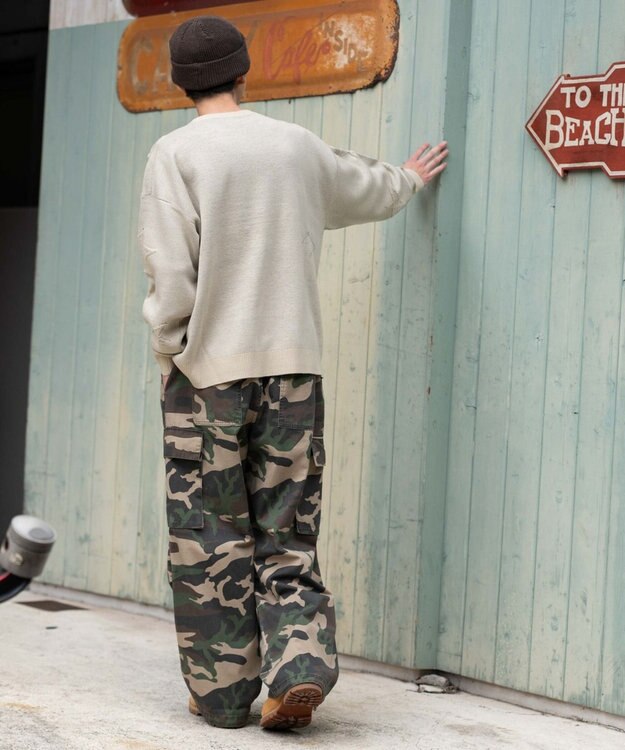 WEGO 【ユニセックス着用ITEM】パイルジャガードプルオーバー ホワイト