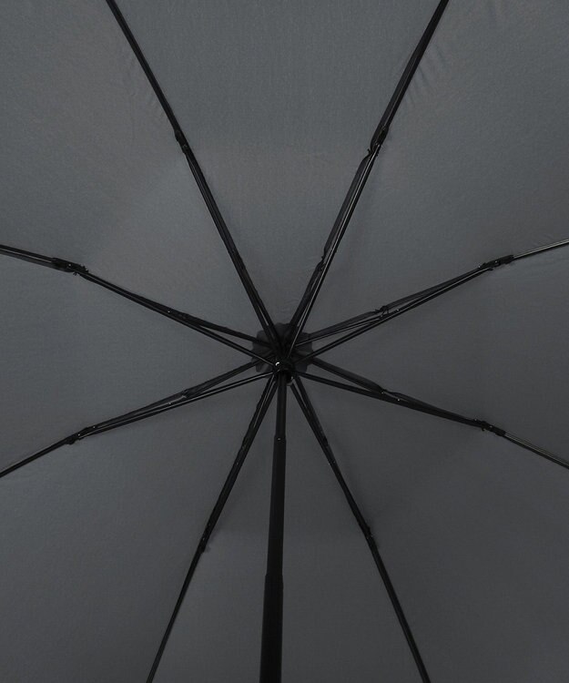 MOONBAT 【大きめ70cm】POLO RALPH LAUREN 折りたたみ傘 メンズ プレーン ワンポイント刺繍 ダークグレー