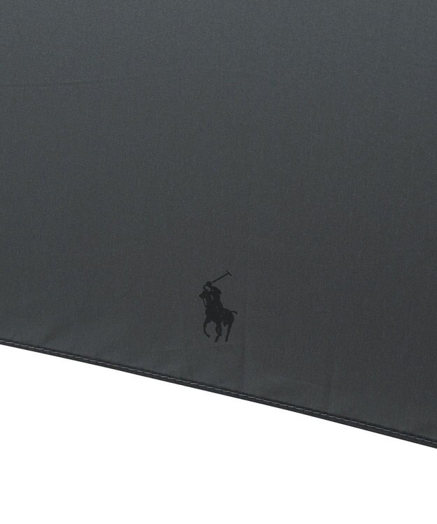 MOONBAT 【大きめ70cm】POLO RALPH LAUREN 折りたたみ傘 メンズ プレーン ワンポイント刺繍 ダークグレー