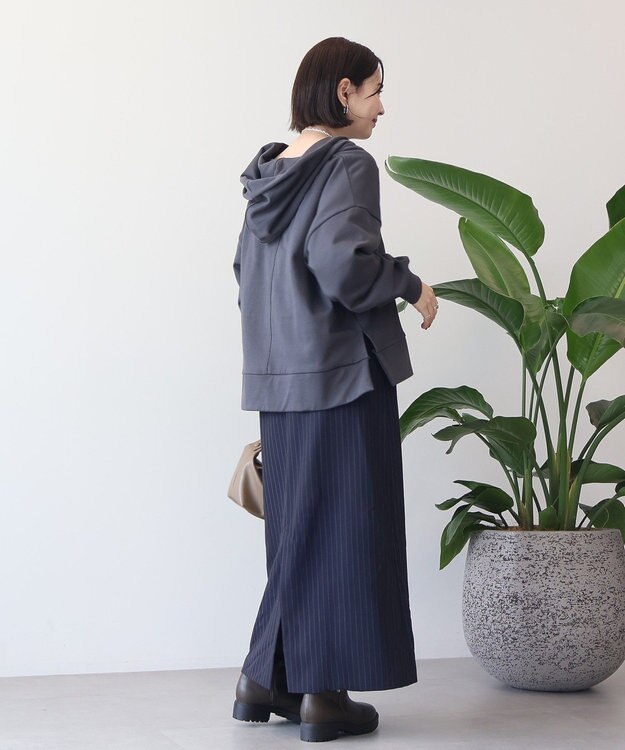 AMERICAN HOLIC スキッパー裏毛パーカー Charcoal Gray