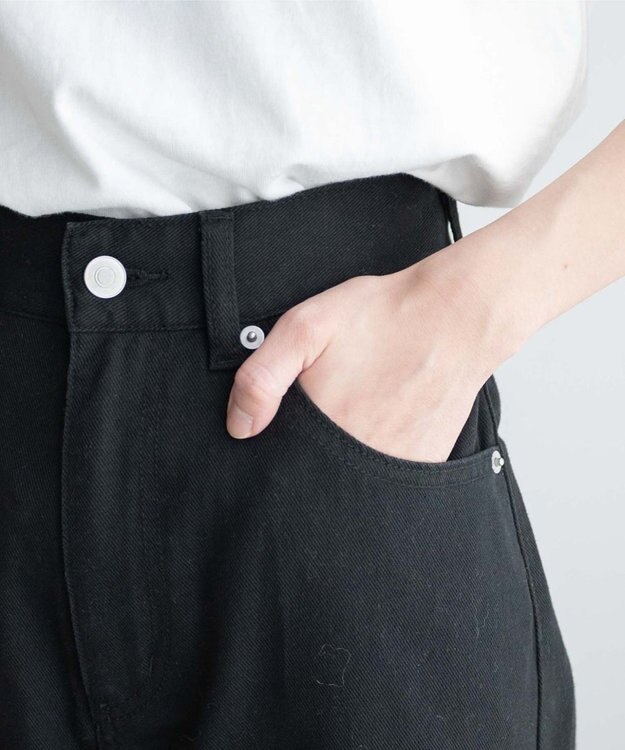 WEGO ヘビークラッシュローライズパンツ ブラック