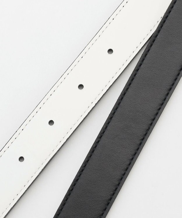 ICB リバーシブルベルト ブラック×オフホワイト