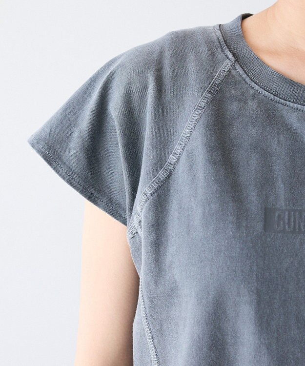 CRAFT STANDARD BOUTIQUE ヴィンテージ加工ロゴプリントノースリーブＰＯ Black