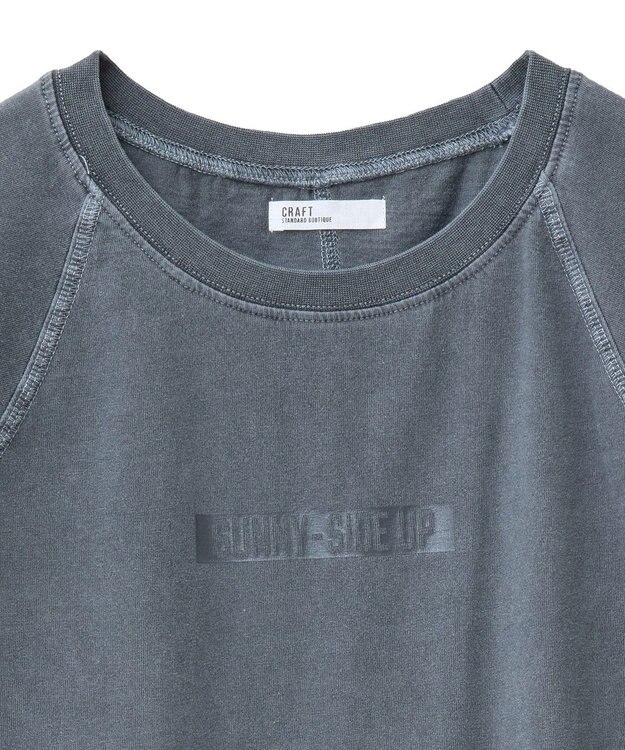 CRAFT STANDARD BOUTIQUE ヴィンテージ加工ロゴプリントノースリーブＰＯ Black