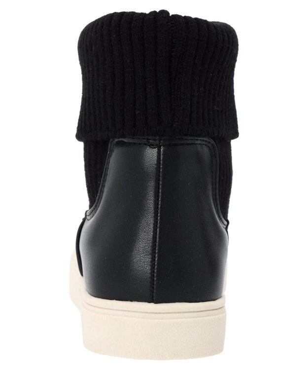 Green Parks ・ｒｉｃｈ　ｂｌｕｅ　ニットスニーカーブーツ Black