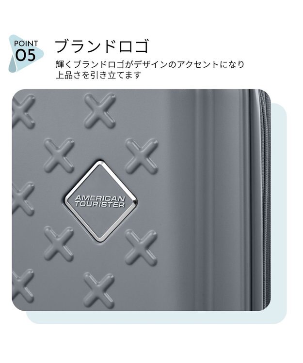 Samsonite アメリカンツーリスター スーツケース 34L パクストラ スピナー55 PAXTRA グレー
