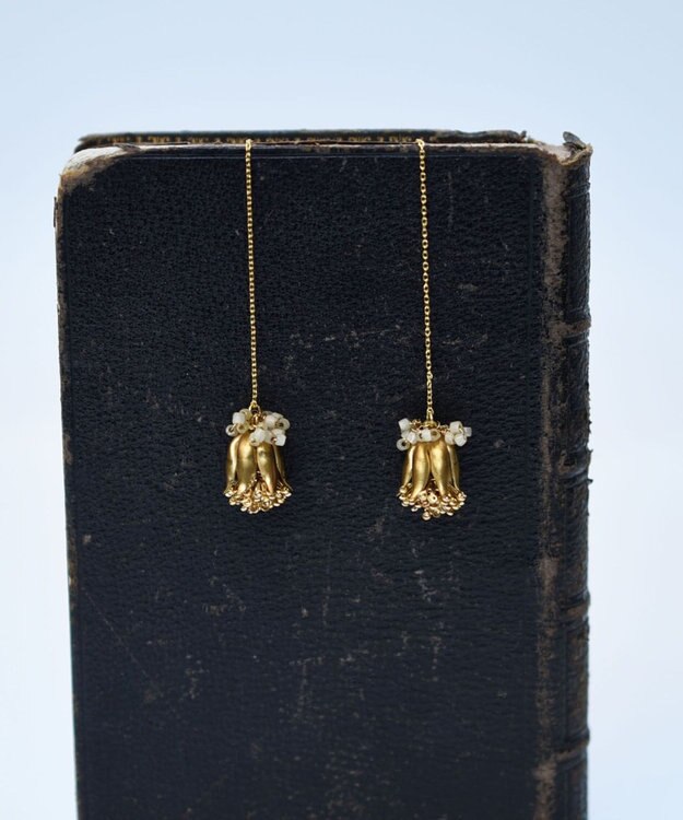 monshiro 【2WAY】タンポポツボミ ピアス ゴールド