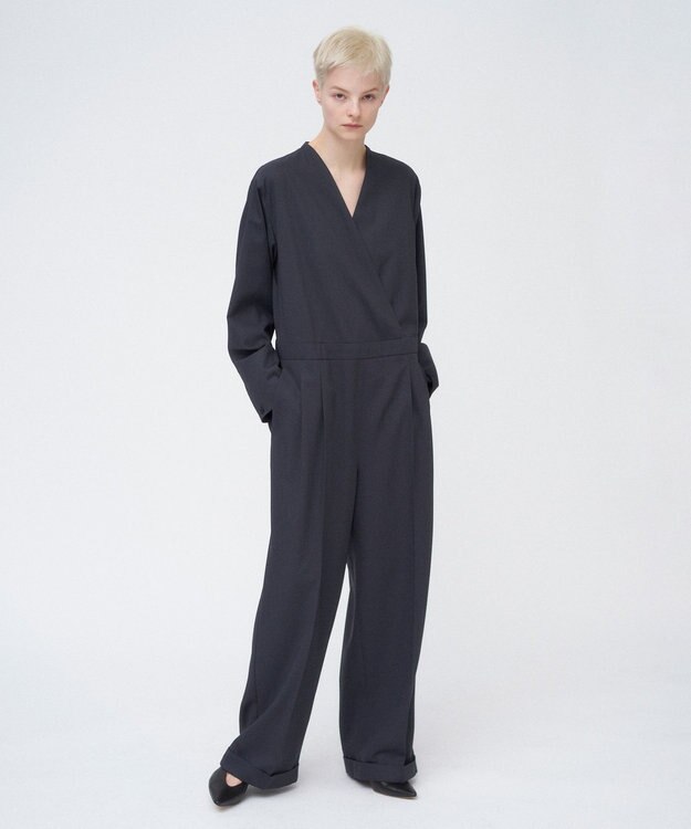 ATON TECHNO WOOL TWILL | ジャンプスーツ CHARCOAL GRAY