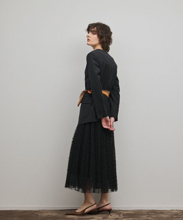 GRACE CONTINENTAL デザインフロントジャケット ブラック