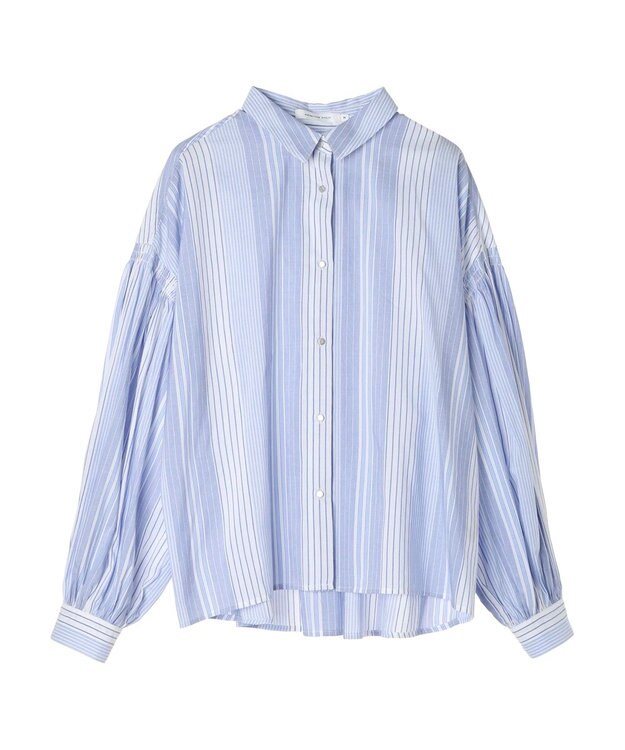 AMERICAN HOLIC ＵＶカット／接触冷感ギャザースリーブブラウス　 Stripe