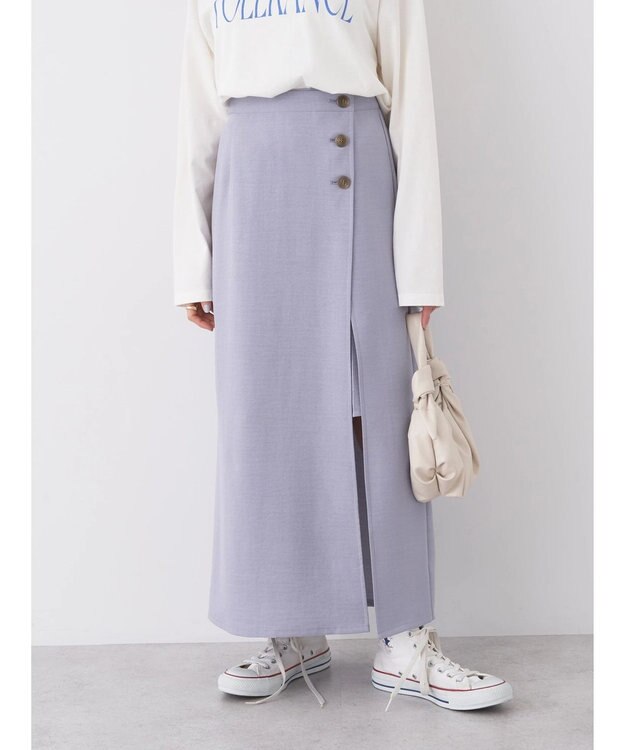 earth music&ecology ＳＥＴ２点　２ＷＡＹスカパン Grayish Blue