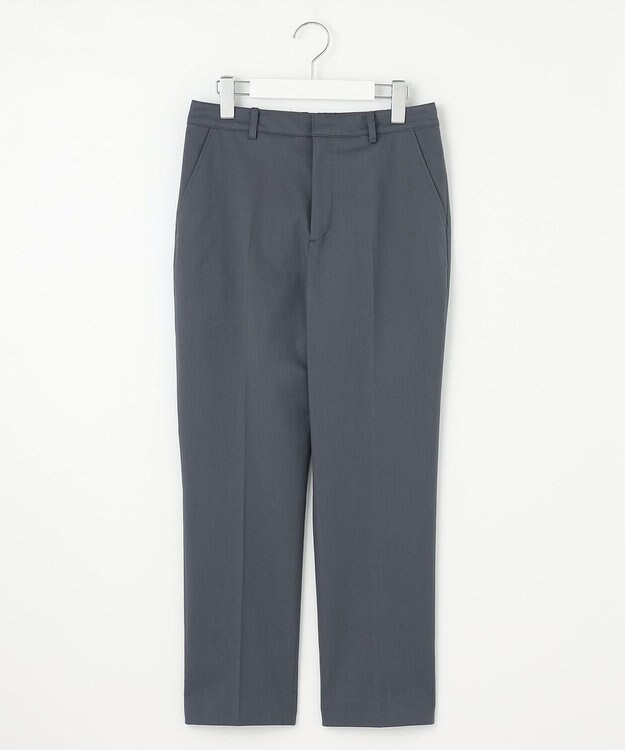 J.PRESS LADIES L 【セットアップ対応・洗える・撥水・防汚】コットンFITTYシャーク テーパード パンツ ダルブルー系