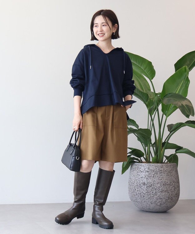 AMERICAN HOLIC スキッパー裏毛パーカー Charcoal Gray